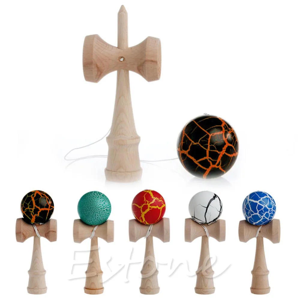 Новый высокое качество Детская безопасность игрушки Bamboo Kendama Best деревянный Игрушечные лошадки Дети игрушка в подарок