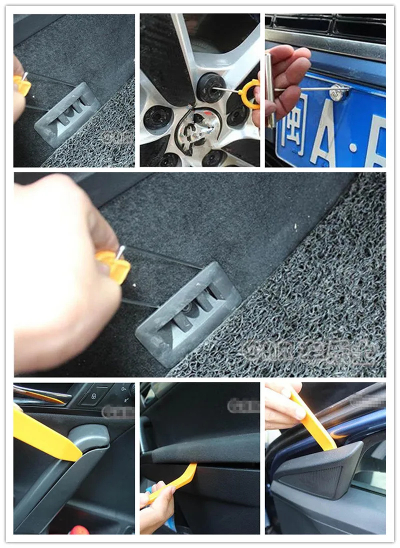 

12pcs Car Stereo Installation Set Tools for Lada kalina granta priora niva largus samara vesta 2110 2109 2107 accessories