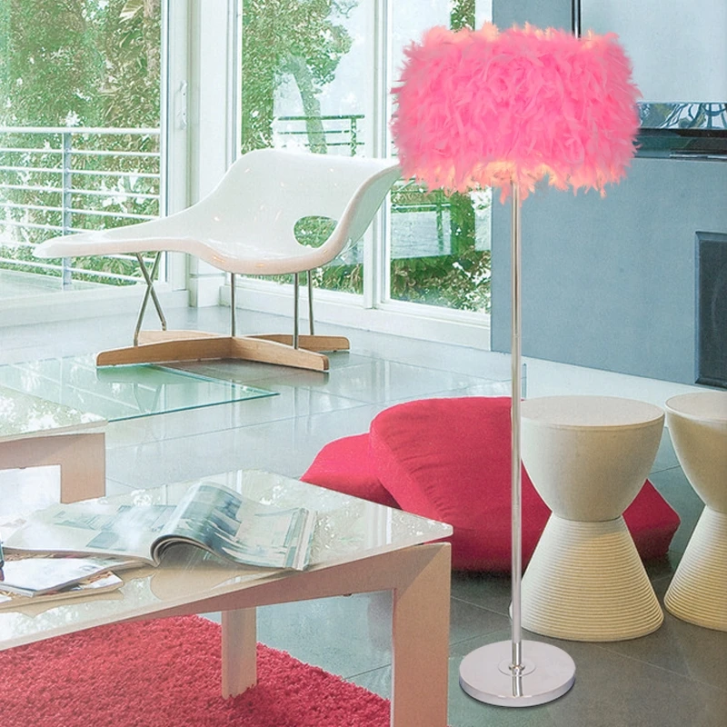 NEW Multi-color can be selected Bedroom living room feather floor lamp feather light modern lamp floor lights NEW Multi-color can be selected Bedroom living room feather floor lamp feather light modern lamp floor lights