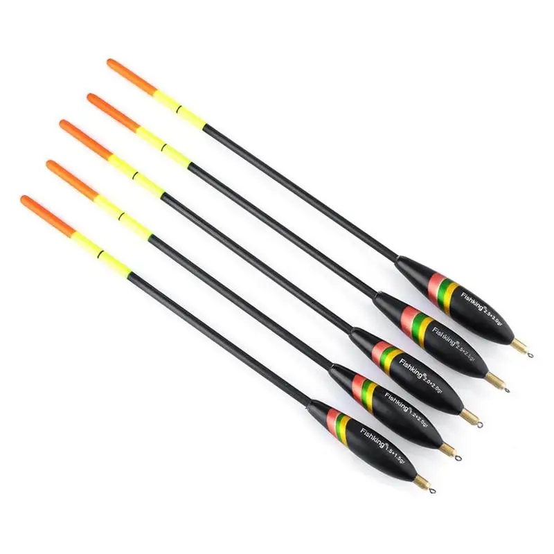 

5PCS Mixed Size Bobber Cork Vertical Float For Carp Fishing Float