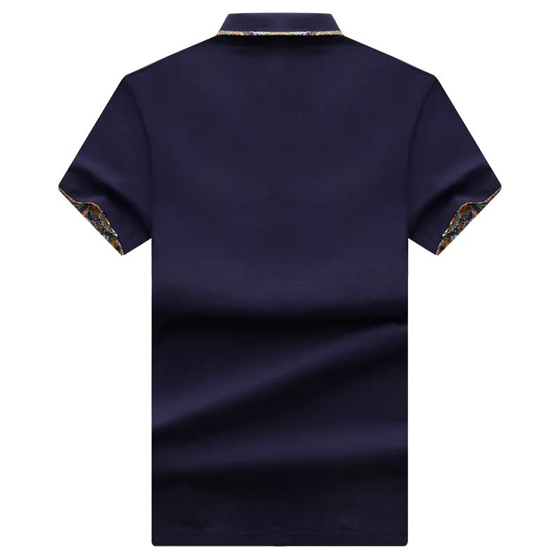 Хлопковая брендовая мужская рубашка поло Eden Park Повседневная Гольф уличная однотонная тонкая прошитая, с короткими рукавами Поло размер M-4XL; YA258