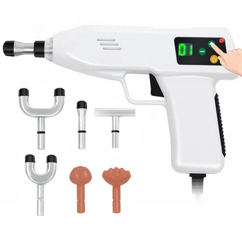 

4 Level 6 Heads Adjustable Spine Chiropractic Instrument Electric Bone Correction Gun Activator Cervical Therapy Massager