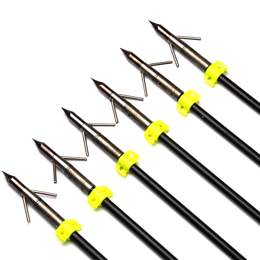 Günstige 6 12 Pcs Fiberglas Angeln Pfeile Länge 88cm Durchmesser 8mm für Verbindung Recurve Bogen Bogenschießen Angeln Jagd Schießen