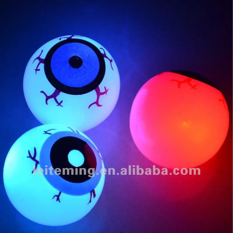 Free shipping 144pcs/lot 5.5cm led light up bouncy ball Glow In The