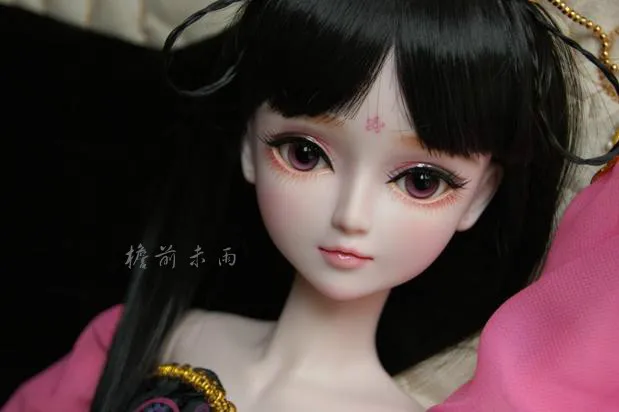 

FULL SET Top quality 60cm pvc doll 1/3 girl bjd xianzi Fairy wig clothes all included night lolita reborn baby best gift model