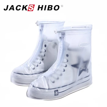 

JACKSHIBO Reusable Waterproof Overshoes Shoe Covers Shoes Protector Men&Women's&Children Rain Cover for Shoes Accessories