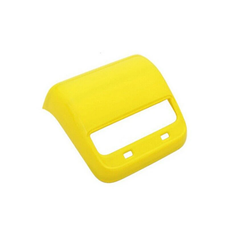 

1pc Yellow Car Rear Exhaust Outlet Decoration Cover high quality 21*18.5*9cm auto interior moldings For Tesla Model 3 2018-2019