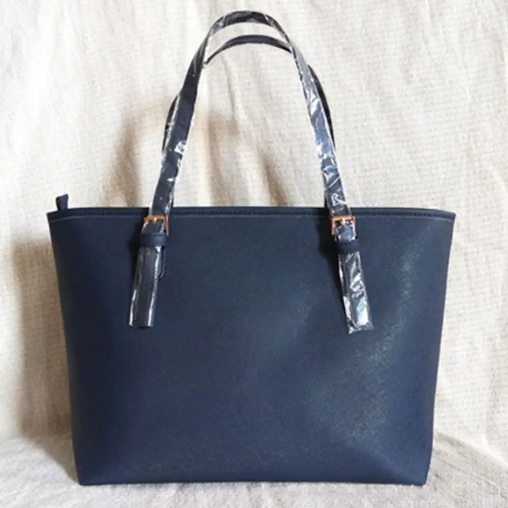 Высококачественные Сумки из искусственной кожи, сумка на плечо, Женская Повседневная Сумка-тоут, женская сумка-мессенджер, Набор сумок, женская сумка - Цвет: Темно-синий