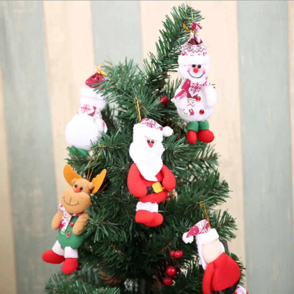 Новое поступление дерево Рождественское украшение для дома Санта Клаус Снеговик рождественские подарки украшения принадлежности кулон
