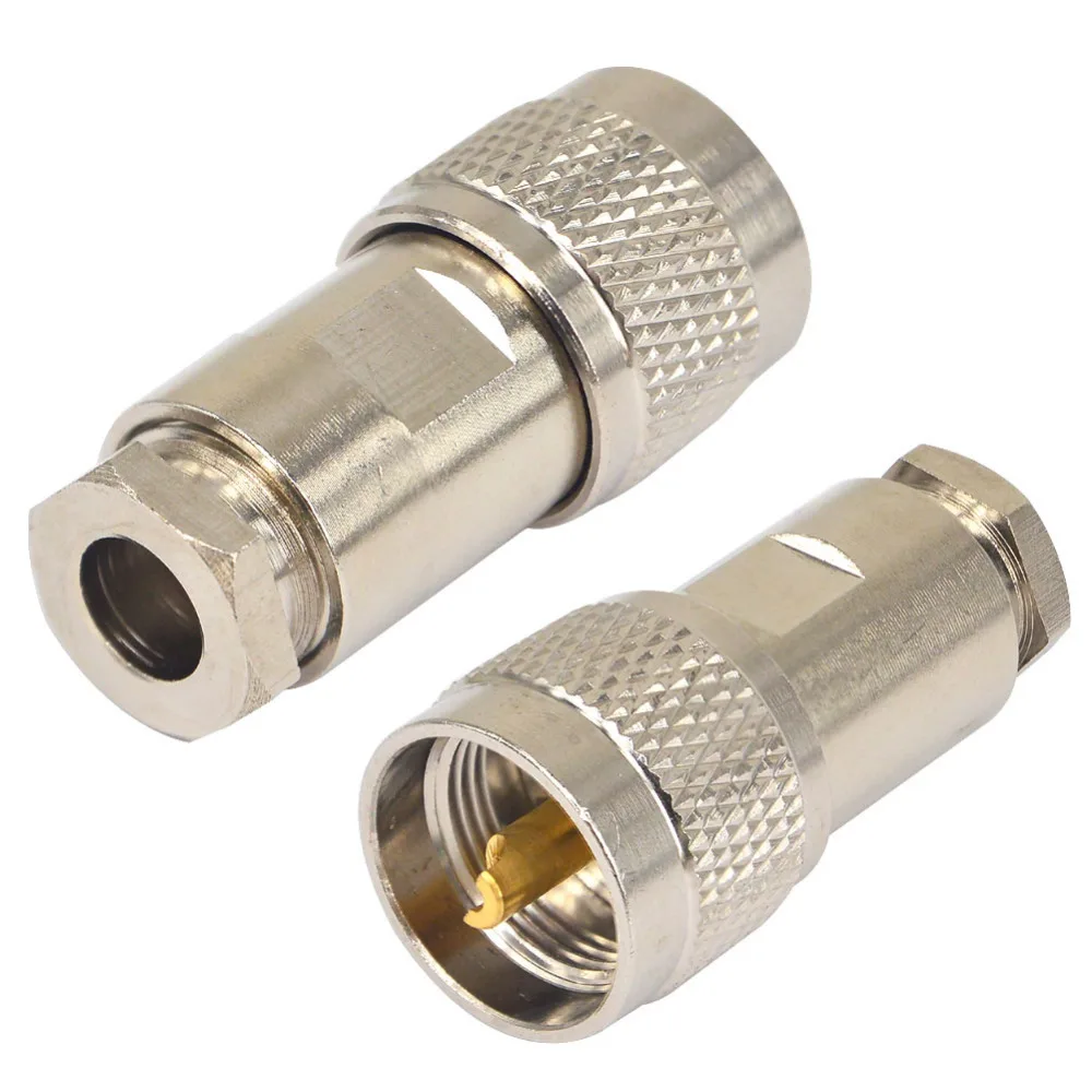 10 Pieces UHF PL259 PL-259 Male PLUG Clamp RG5 LMR300 RG212 5D-FB RF Connector | Обустройство дома