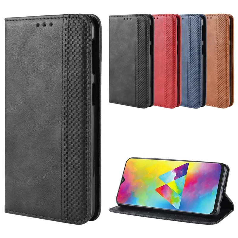 Роскошный кожаный чехол книжка для Samsung Galaxy M20 M10 чехлы телефонов galaxy без