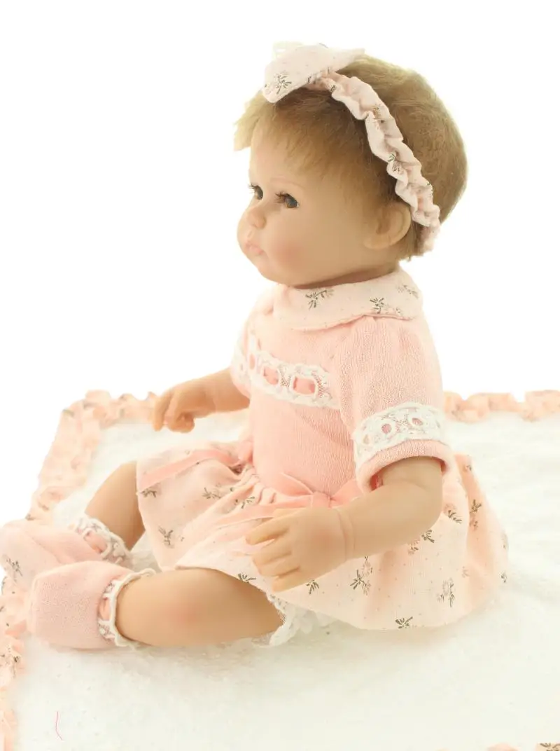 NPK 18 дюймов реалистичные reborn baby Мягкие силиконовые виниловые настоящие сенсорные куклы прекрасный подарок для новорожденных детей