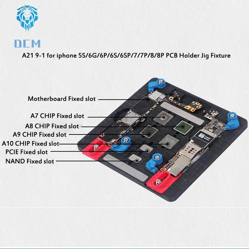 9 в 1 печатная плата Держатель джиг приспособление рабочая станция A7 A8 A9 A10 микросхема ремонт материнских плат Инструменты для iPhone 8 7 7P 6S 6SP 5S держатель печатной платы