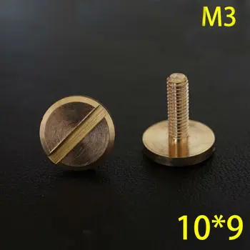 

50pc Q28-10*9 Solid Brass belt screw Chicago Screw Leathercraft