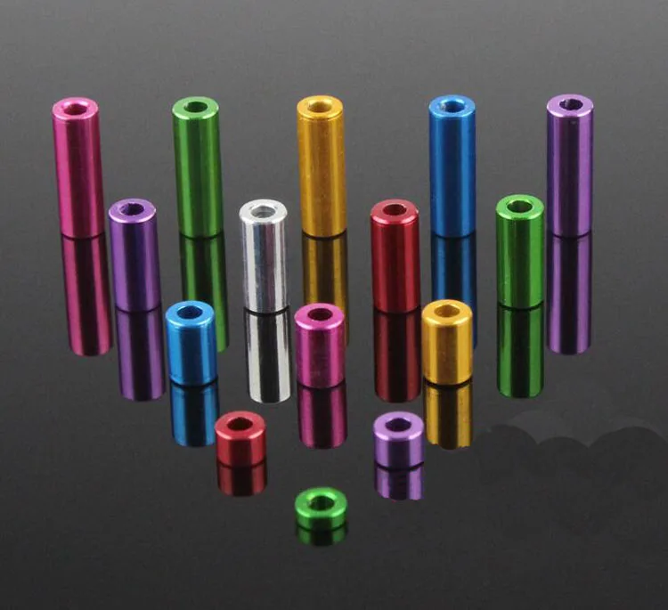 

Yuenhoang 10Pcs 1.5mm 3mm Aluminum Tube Pipe 6mm 12mm Screw Sleeve Aluminum Bushing for Tamiya Mini 4WD Racing Car Model
