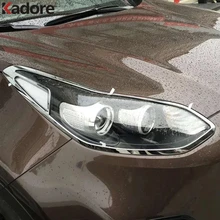Chrome Accessories For KIA Sportage 2016 2017 Headlight Cover Head Lamps Light Trim Overlays Exterior Decorative Car Covers