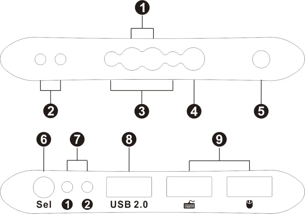 TESmart Новый высокое качество 2 порты и разъёмы USB HDMI Кабельный коммутатор kvm с дополнительной USB 2,0 Поддержка 4 к * (3840x2160)