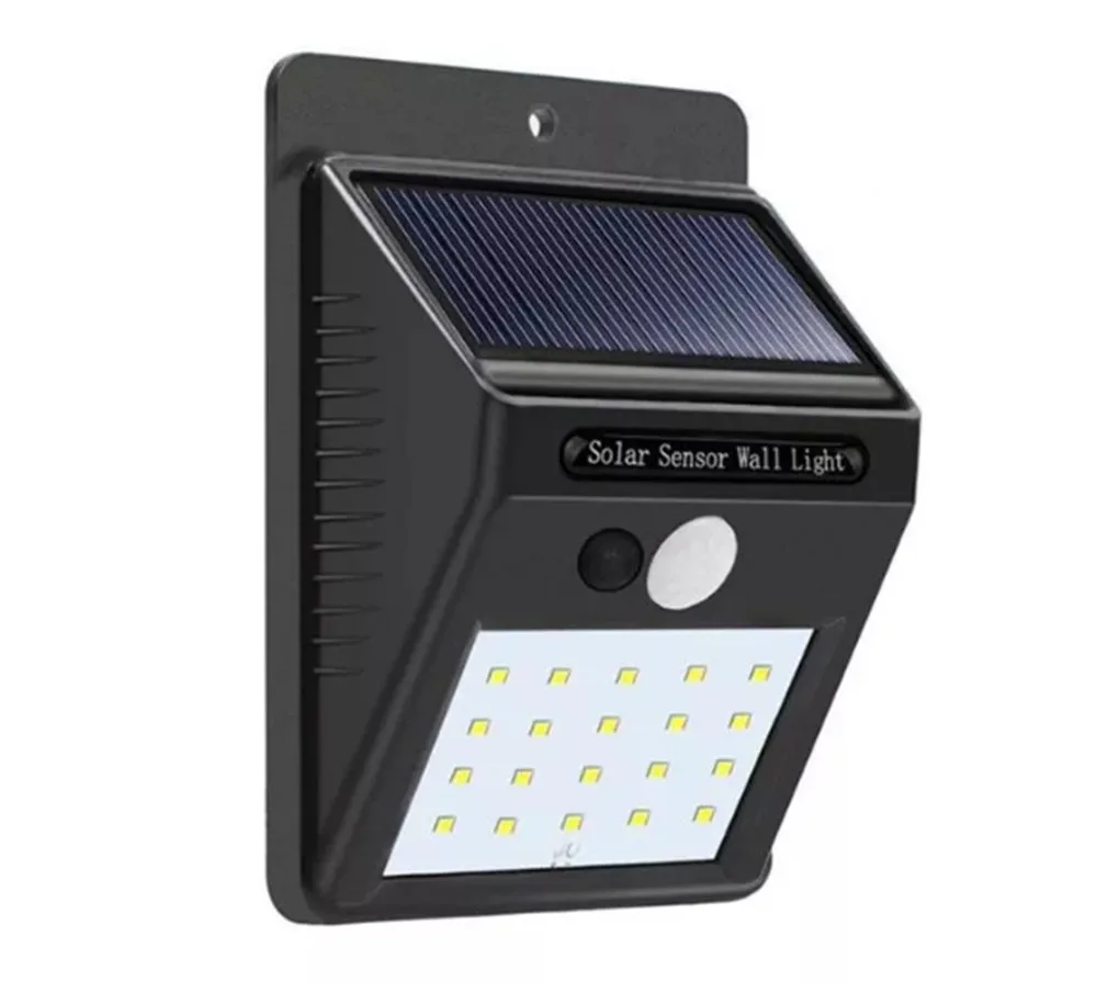 Солнечная энергия 20 LED PIR датчик движения настенный светильник водонепроницаемый