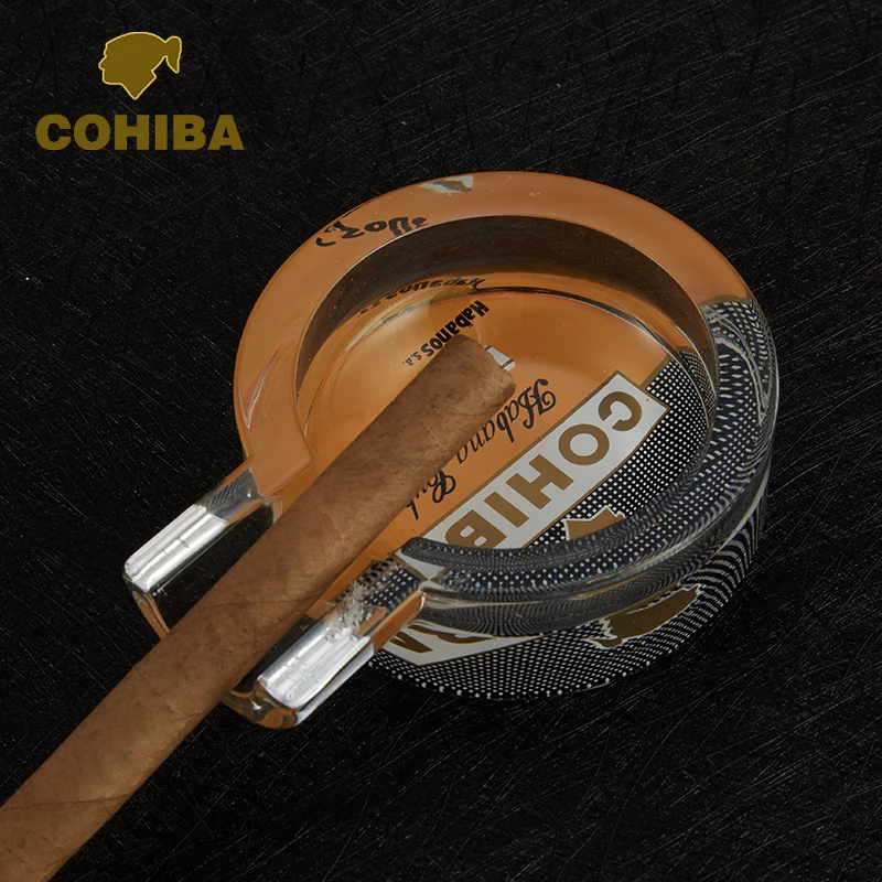 

Useful cigar ashtray fashion LOGO glass small ashtray cigar