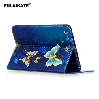 

FULAIKATE Color TPU Flip Case for iPad Mini 3 Soft Stand Cartoon Back Cover for mini 1 2 Protective Funda Skin with Card Pocket