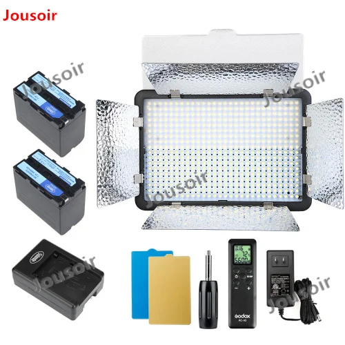 Godox-LED500LRW-5600K-500-LED-Video-Light-Lamp-Remote-for-DV-Camcorder-Camera-2-x-NP970 (3)