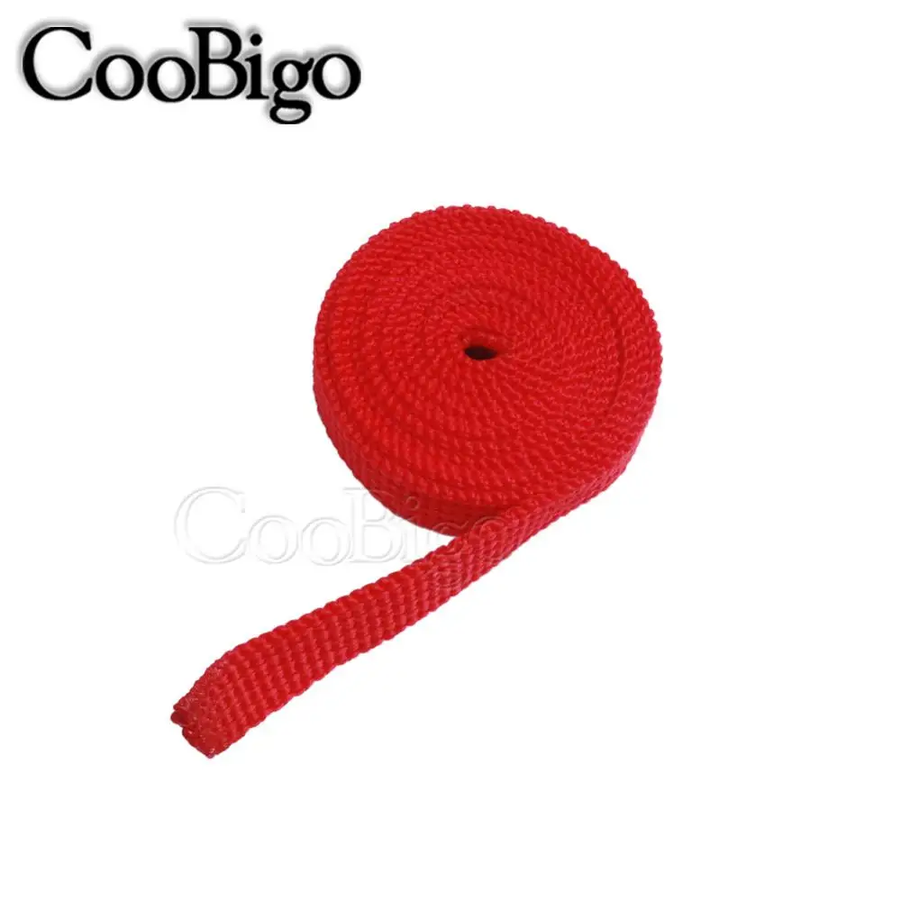 1 yards Assorted Colors 3/8"(10mm) Polypropylene PP Webbing Ribbon Band Strap Dog Collar Harness Outdoor Backpack Bag Parts 