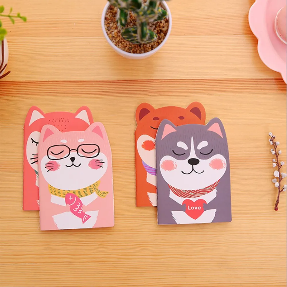 Лимит показывает мини мультфильм животных тетрадь для дневника с подкладкой бумага книга-блокнот Дети Корейский Творческий канцелярские принадлежности