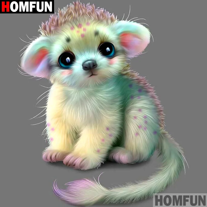 

Homfun Full Square/Round Drill 5D DIY Diamond Painting "Cartoon monkey" 3D Embroidery Cross Stitch Home Decor Gift A12337