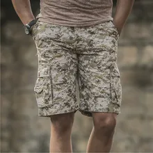 Фитнес шорты ограниченная волна новые брендовые летние мужские хлопковые камуфляжные шорты Карго повседневные мужские шорты