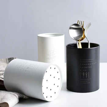 

Stainless Steel Chopsticks Cage Kitchen Utensils Storage Box Letter Printed Fork Spoon Drain Containers Tableware Holder