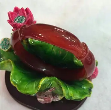 Красивая Женская мода личности qiao три красный желтый цвет твист бамбуковой формы