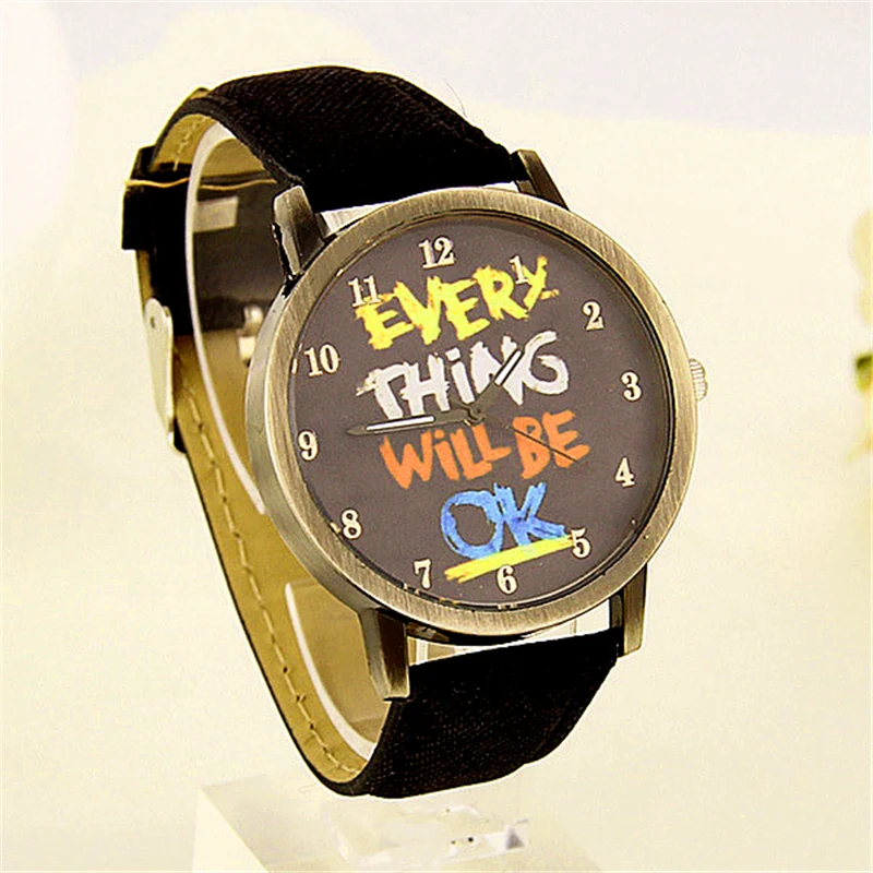 

2018 Retro Simple Quartz Watch Men Casual Sports Watches Denim Fabric Fashion Women Dress Watch Creative Quartz Wristwatch