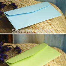 5 шт./лот, 220*110 мм, 10 видов цветов, милый винтажный Набор конвертов ярких цветов для самостоятельной сборки