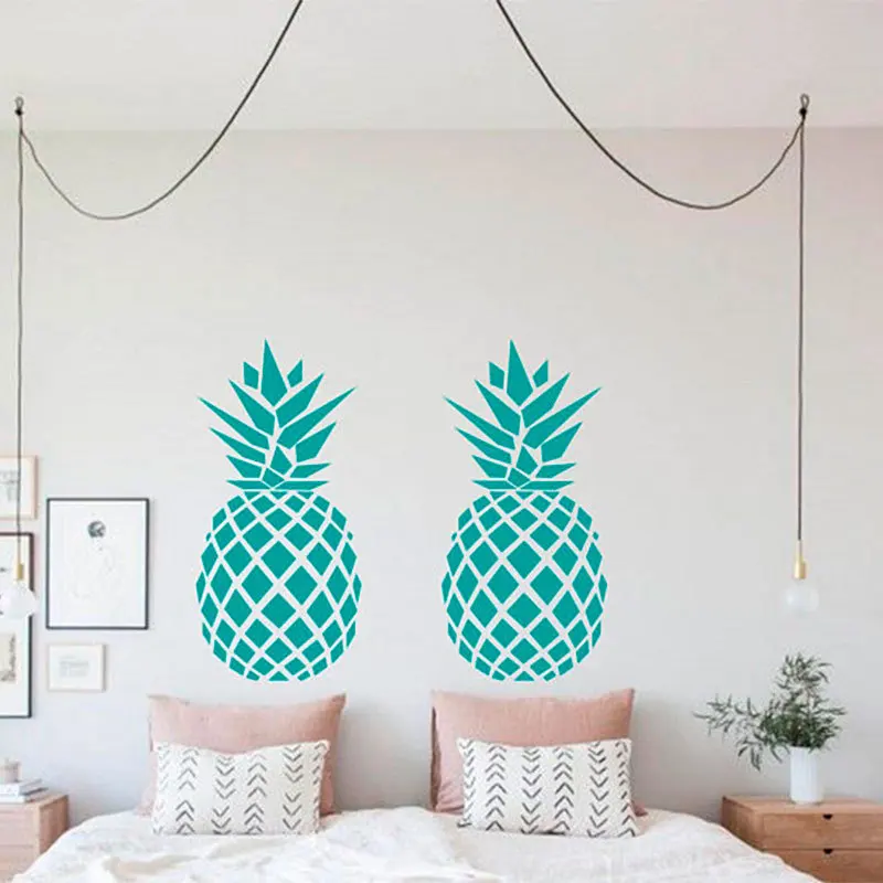 

2Pcs Pineapple Wall Stickers Creative Nordic Style Stickers Wall Stickers For Kids Room for Home Living Room Decoration T180608