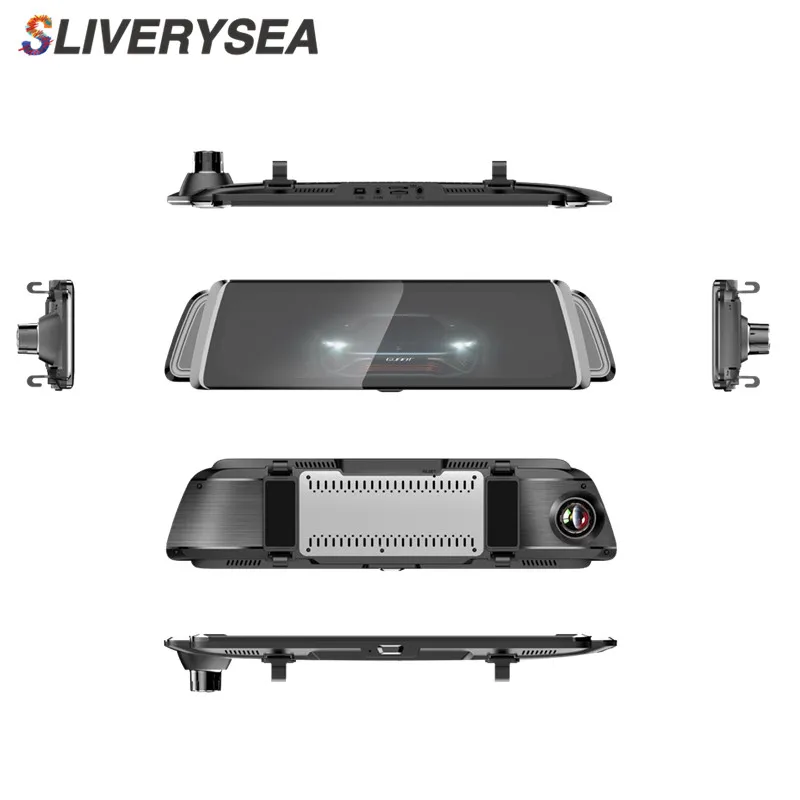 SLIVERYSEA 9 35 &quotips Сенсорный экран 4G Bluetooth android автомобильный Камера HD 1080 P зеркало