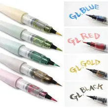 Кисть для вспышки, Цветные мигающие маркеры для пудры, ручки для поздравительных открыток, ручного счета, декоративные граффити, вкладыши, ручка для художника, красивая ручка-крючок