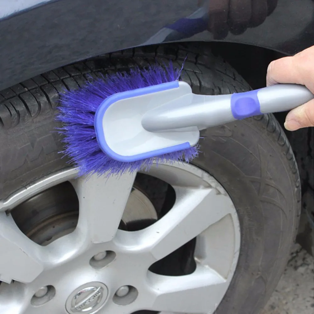 Car Tire Cleaning Brush Multi Functional Wheel Hub Brush Cleaning Tool