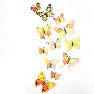 12 шт. ПВХ стикер на стену s для детской комнаты бабочки-магниты Наклейка на стену DIY на холодильник домашний декор художественный плакат обои наклейка на стену - Цвет: Style 3