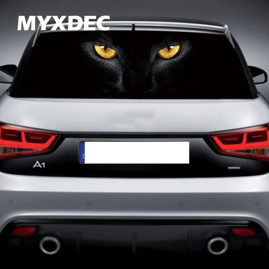 

70cmX130cm Funny Car Rear Windshield Window Decoration Sticker Film Static Reflective Interior Terror Sticker Auto Car Styling