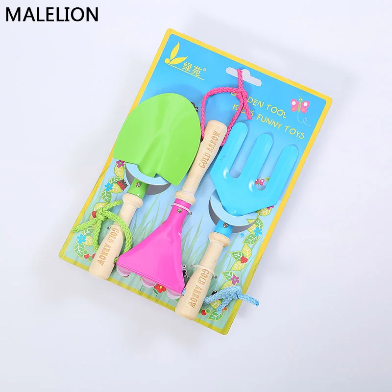 

MALELION N Gardening Tools Children's Beach Digging Sand Toys Home Tree Planting Three Sets Of Children's Practice Toys