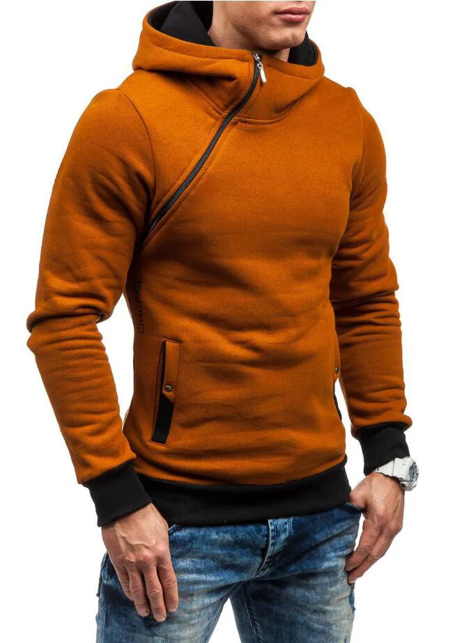 Oblique Zipper Solid Color Hoodie für Maenner-16.jpg