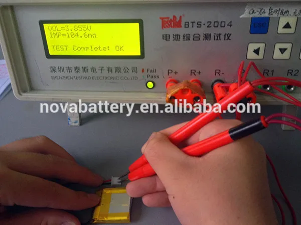 rechargeable lithium ion 3.7v 55mah lipo battery