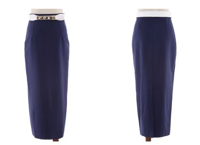 Осень Новая мода эластичная высокая талия европейский и американский стиль Макси Длинная юбка-карандаш плюс размер 4XL