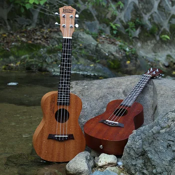 

Mahogany Neck Acoustic Electric Ukulele 23 Inch Guitar 4 Strings Ukelele Guitarra