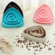 Pet анти дроссель Кормление еда чаши щенок замедлить питание кормушка блюдо кишки предотвратить ожирение товары для собак строгий контроль