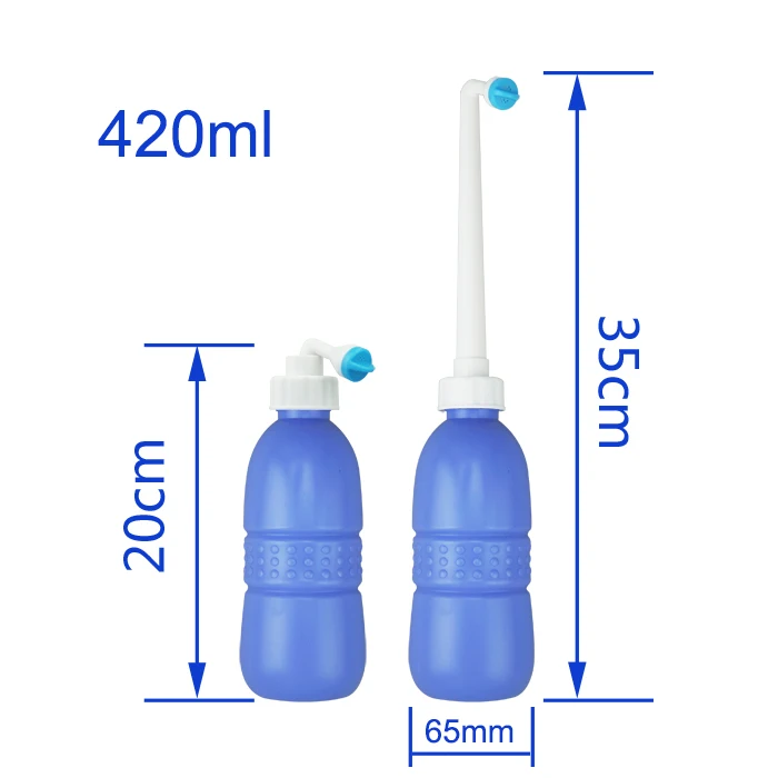 420ml BLue Портативный путешествия биде- ванная комната личной гигиены биде опрыскиватель- ручной биде спрей биде портативный душ туалет ручной душ биде туалетная вода турник настенный миксер насадки на кран спартак bidet - Цвет: 420ml BLue