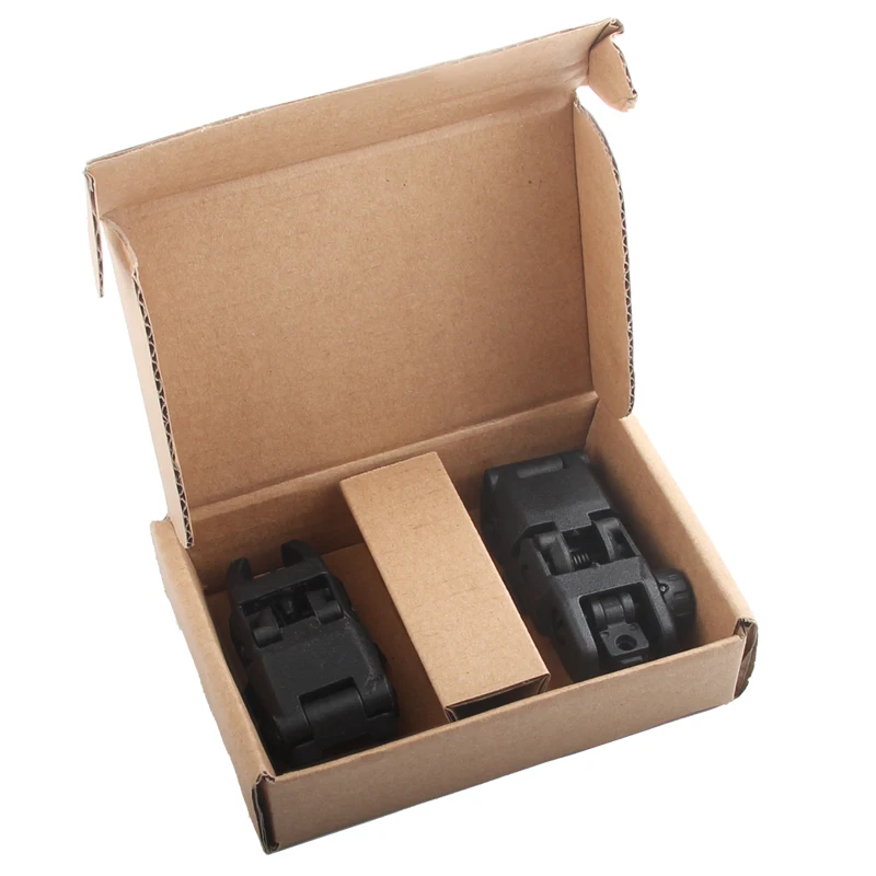 Tactical Military Arms Gear GEN 1 Front and Rear Back Up Sight Set Tan or Black RL27-0003-07