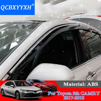 comprar Estilo Do Carro Toldos Abrigos 4 8th Pçs/lote Viseiras Da Janela Para Toyota Camry 2017 2018 Sol Chuva Escudo Janela Guarnição Adesivos Cobre