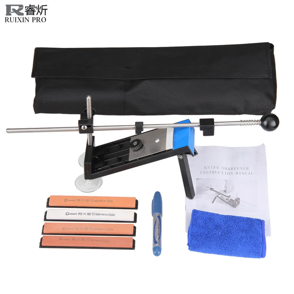 

Ruixin Pro I Professional Knife Sharpener Kitchen Sharpening System with 4pcs Whetstones Apex Edge Pro Grindstone PK Pro II III