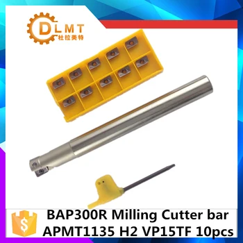 

BAP300R C19 20 150L 2T BAP300R C19 20 160L 2T APMT1135+10Pcs Indexable CNC Milling Cutter Holder with Carbide CNC Inserts